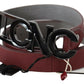 Costume National Elegant Maroon Leather Fashion Belt