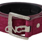 Costume National Elegant Maroon Leather Fashion Belt