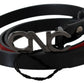 Costume National Chic Black Leather Fashion Belt