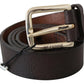 GF Ferre Elegant Black Leather Fashion Belt