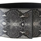 Ermanno Scervino Classic Snakeskin Motif Leather Belt