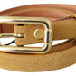 GF Ferre Elegant Light Brown Leather Belt