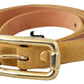 GF Ferre Elegant Light Brown Leather Belt