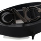 Costume National Elegant Black Leather Fashion Belt