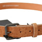 Costume National Chic Light Brown Leather Fashion Belt