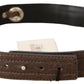 Costume National Elegant Brown Leather Fashion Belt