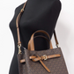 Michael Kors Emilia Small Leather Convertible Satchel Crossbody Handbag Purse