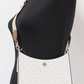 Michael Kors Briley Small Messenger Crossbody Handbag Purse Vanilla