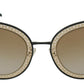 Dolce & Gabbana Chic Black Gold Gradient Sunglasses