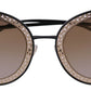 Dolce & Gabbana Chic Black Gold Gradient Sunglasses