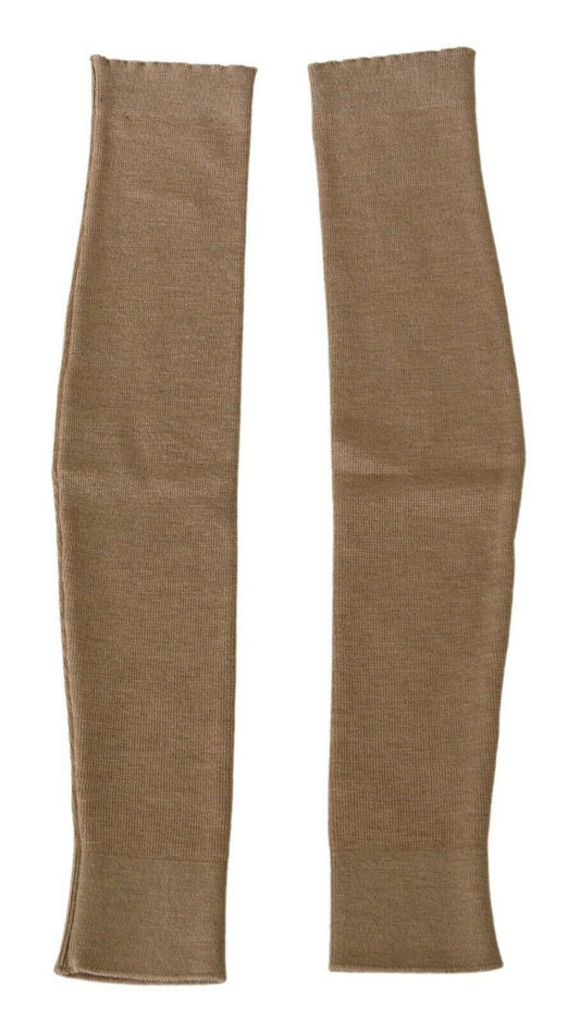 Scervino Street Chic Beige Virgin Wool Arm Warmer