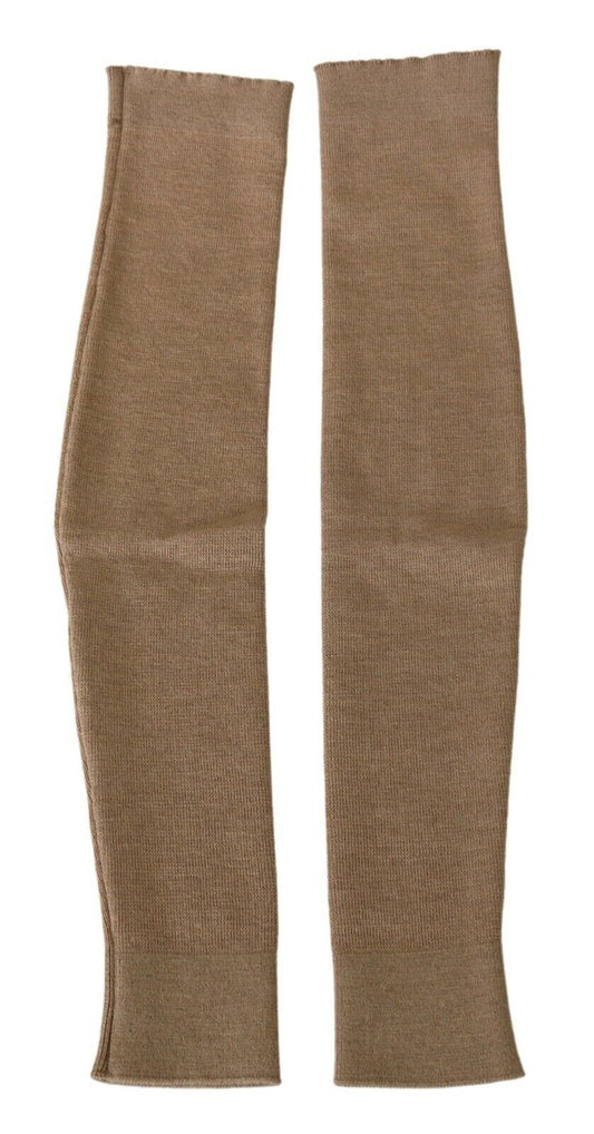 Scervino Street Chic Beige Virgin Wool Arm Warmer