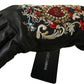 Dolce & Gabbana Elegant Embroidered Leather Gloves