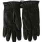 Dolce & Gabbana Elegant Embroidered Leather Gloves