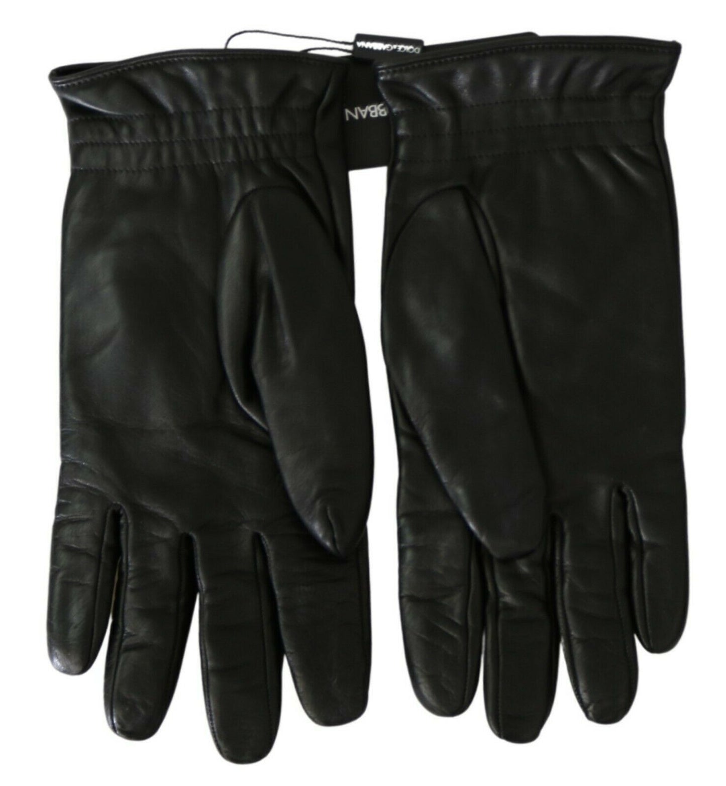 Dolce & Gabbana Elegant Embroidered Leather Gloves