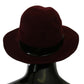 Dolce & Gabbana Elegant Maroon Wide-Brim Hat