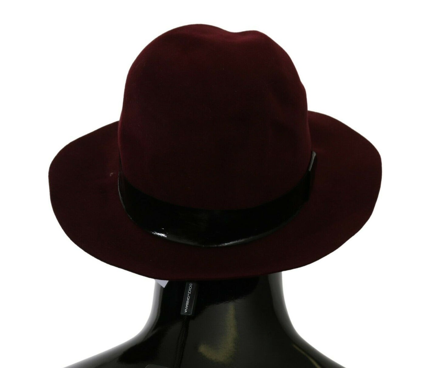 Dolce & Gabbana Elegant Maroon Wide-Brim Hat