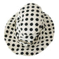 Dolce & Gabbana Chic Black Polka Dot Trilby Hat