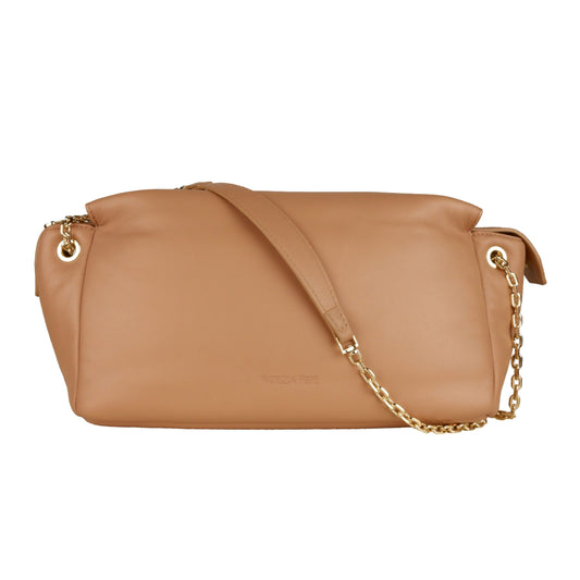 Patrizia Pepe Beige Calfskin Women Crossbody Bag