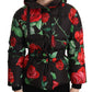 Dolce & Gabbana Floral Quilted Elegance Hooded Jacket