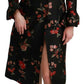 Dolce & Gabbana Elegant Floral Embroidered Trench Coat