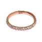 Nialaya Chic Pink Crystal-Encrusted Silver Ring