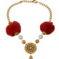 Dolce & Gabbana Golden Majolica Crystal Statement Necklace