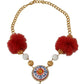 Dolce & Gabbana Golden Majolica Crystal Statement Necklace