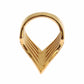 Nialaya Glamorous Gold Plated Crystal Ring