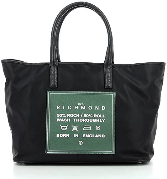 John Richmond Green Leather Women Shoulder Bag