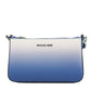 Michael Kors Jet Set Electric Blue Gradient Crossbody Tech Attachment Bag Purse