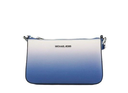 Michael Kors Jet Set Electric Blue Gradient Crossbody Tech Attachment Bag Purse