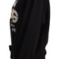 Dolce & Gabbana Elegant Black Crystal Logo Sweatshirt