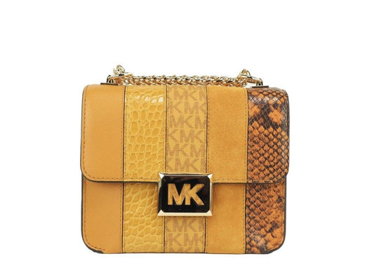 Michael Kors Sonia Small Marigold Square Shoulder Crossbody Bag