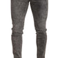 Dolce & Gabbana Elegant Slim Fit Gray Washed Jeans