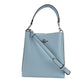 COACH (CA177) Mollie 22 Small Powder Blue Leather Bucket Handbag Purse Bag