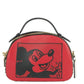 COACH Mickey Mouse X Keith Haring Serena Pebble Leather Satchel Handbag