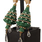 Dolce & Gabbana Enchanting Crystal Christmas Tree Clip-On Earrings