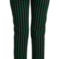 Dolce & Gabbana Elegant Striped Stretch Trousers