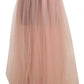 Dolce & Gabbana Elegant Pink Mesh Pleated Floor-Length Skirt