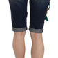 Dolce & Gabbana Elegant Knee-Length Embellished Denim Shorts