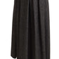 Dolce & Gabbana Elegant A-Line Midi Wool Skirt in Gray Zigzag