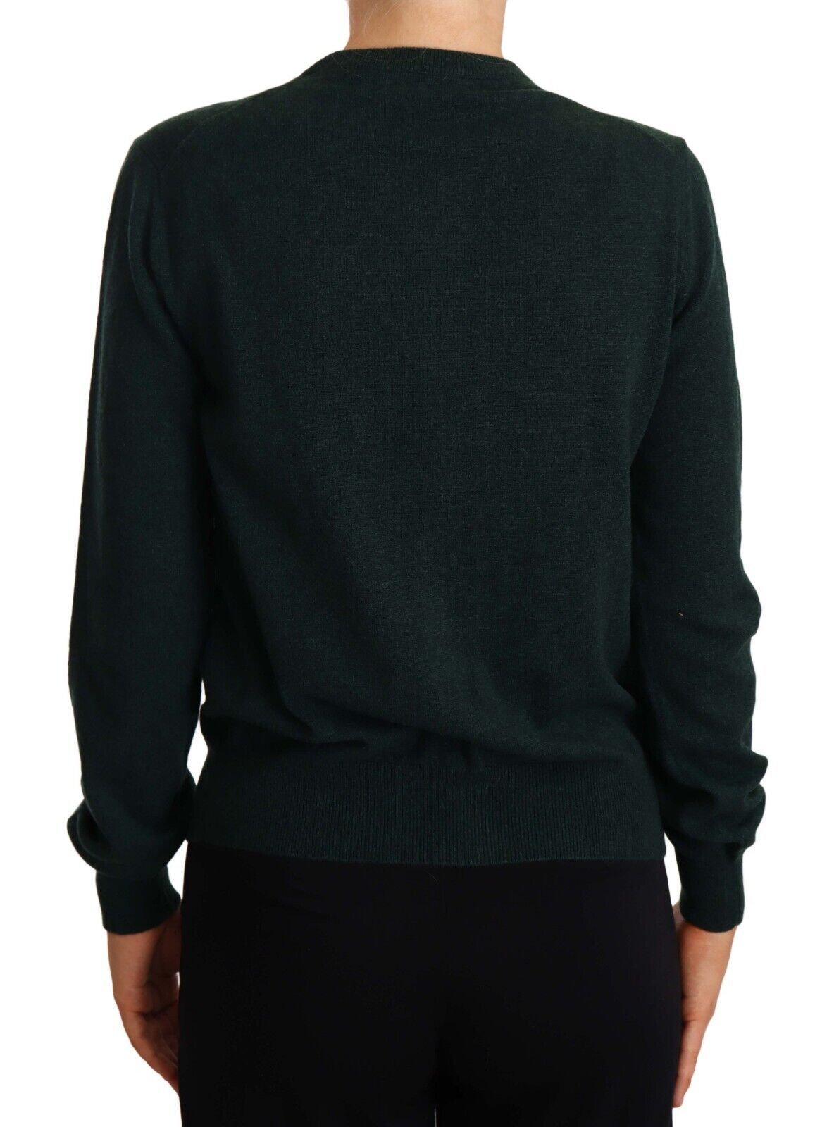 Dolce & Gabbana Elegant Cashmere Green Cardigan