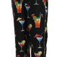 Dolce & Gabbana Elegant Cocktail Printed Silk Lounge Pants