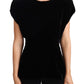 Dolce & Gabbana Exquisite Velvet Tank Top with Bold Shoulders