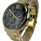 Michael Kors MK7107 Janelle Gold Tone Stainless Steel Chronograph Wrist Watch