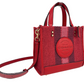 COACH (CA291) Dempsey Straw Miami Red Tote 22 Crossbody Purse Handbag Bag