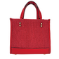 COACH (CA291) Dempsey Straw Miami Red Tote 22 Crossbody Purse Handbag Bag