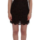 Dolce & Gabbana Bordeaux Floral Lace Ricamo Sheath Dress