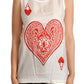 Dolce & Gabbana Elegant Sleeveless Ace of Hearts Tank Top